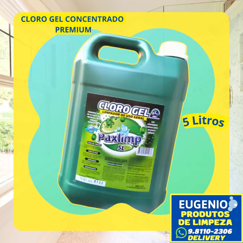 Cloro Gel Concentrado Premium 5 Litros 